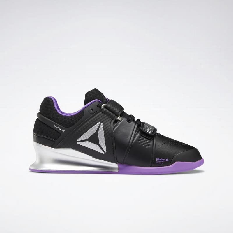 Adidasi Training Reebok Legacy Lifter Dama Negrii/Violet Romania PB3263CF